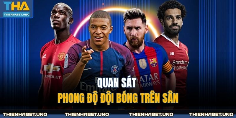 Quan sát phong độ đội bóng trên sân